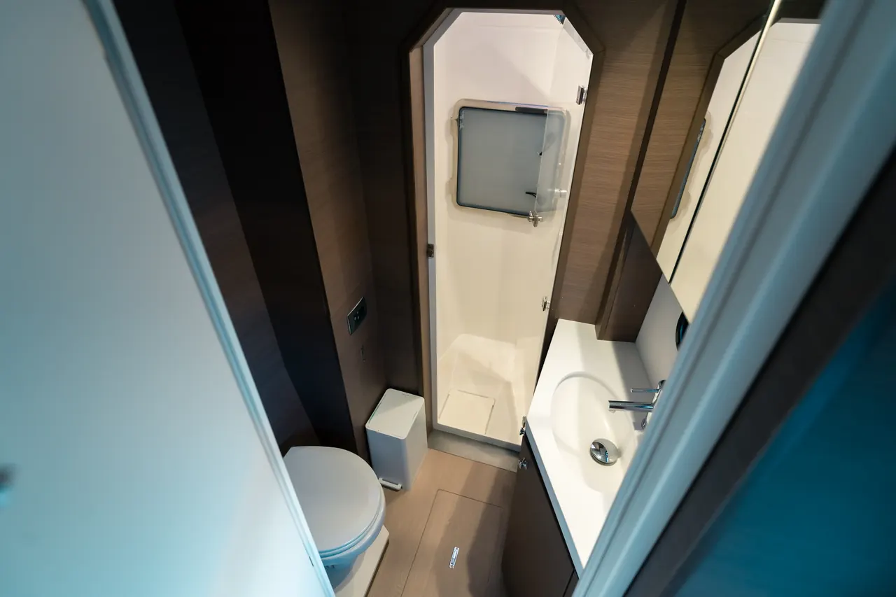 Forward bathroom